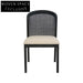 Miles Black ELM Dining Chair - Light Beige Dining Chair
