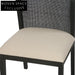 Miles Black ELM Dining Chair - Light Beige Dining Chair