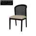 Miles Black ELM Dining Chair - Light Beige Dining Chair