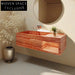 Millie Red Cave Stone Wall-Mounted Basin
