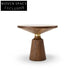 Minimalist Ash Solid Wood Round End Table for Living Room or Bedroom