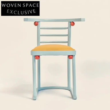 Minimalist Ash Wood Dining Chair with Soft Fabric Upholstery Backrest