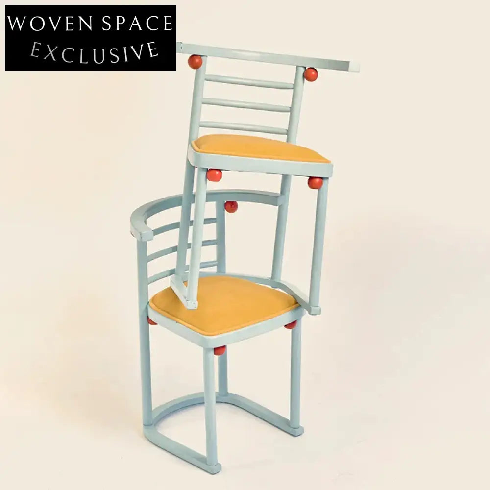 Minimalist Ash Wood Dining Chair with Soft Fabric Upholstery Backrest