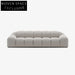 Minimalist Cozy Microfiber Leather Ash Wood Frame Modular 3-Seat Sectional Sofa