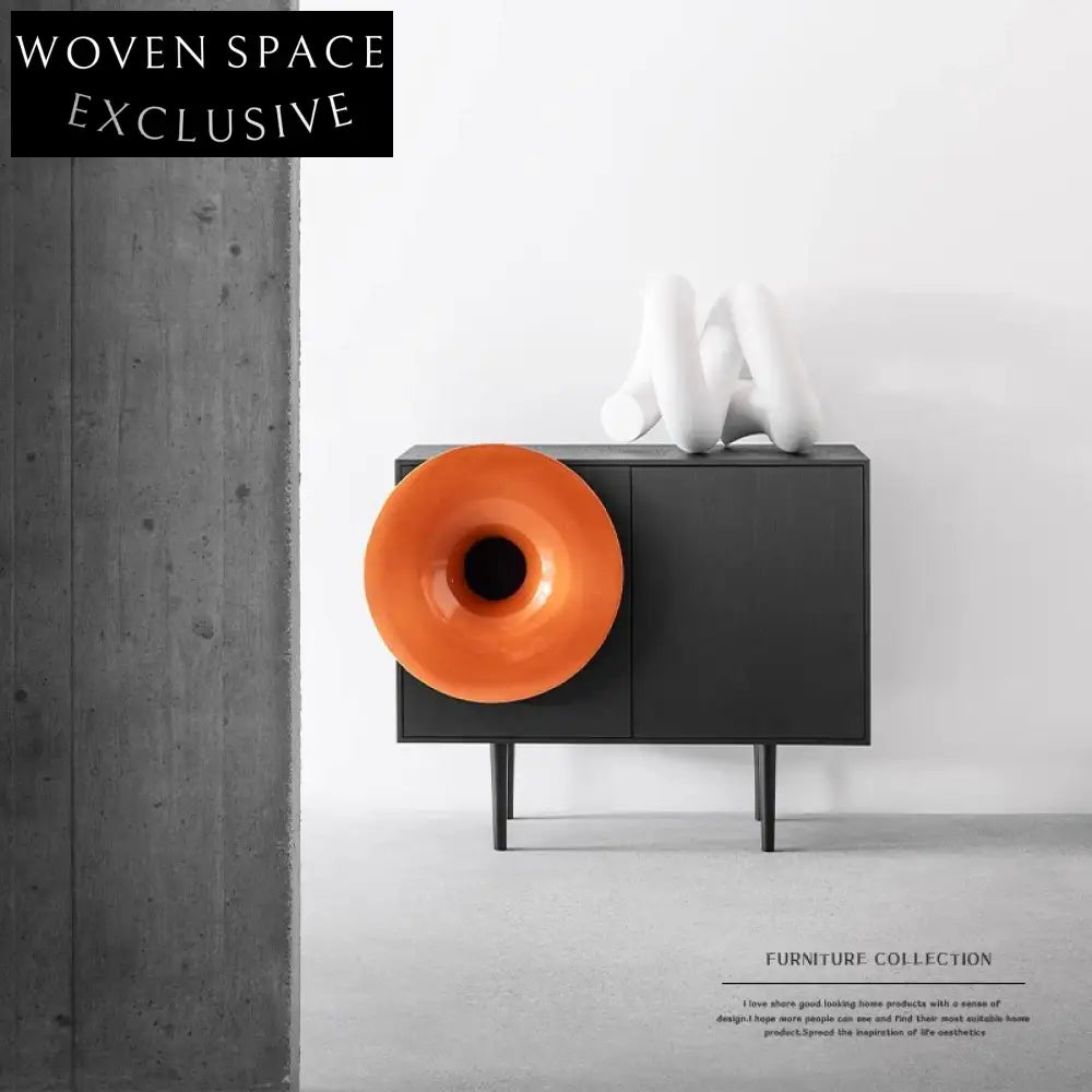 Minimalist Design Solid Wood Modern Hallway Console Cabinet TV Unit