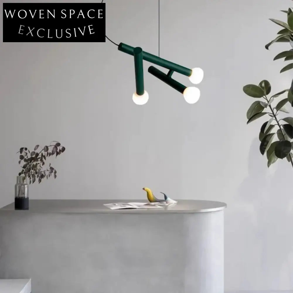 Minimalist Glass & Iron Frame Decorative Hanging Light for Hotels & Cafes