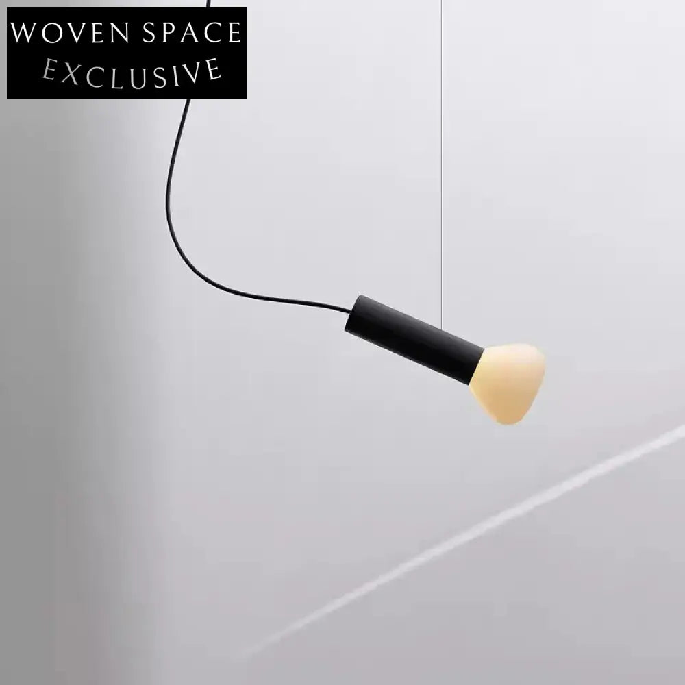 Minimalist Glass & Iron Frame Decorative Hanging Light for Hotels & Cafes