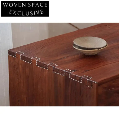 Minimalist Handmade Solid Maple Wood Six Drawer Storage Sideboard Cabinet