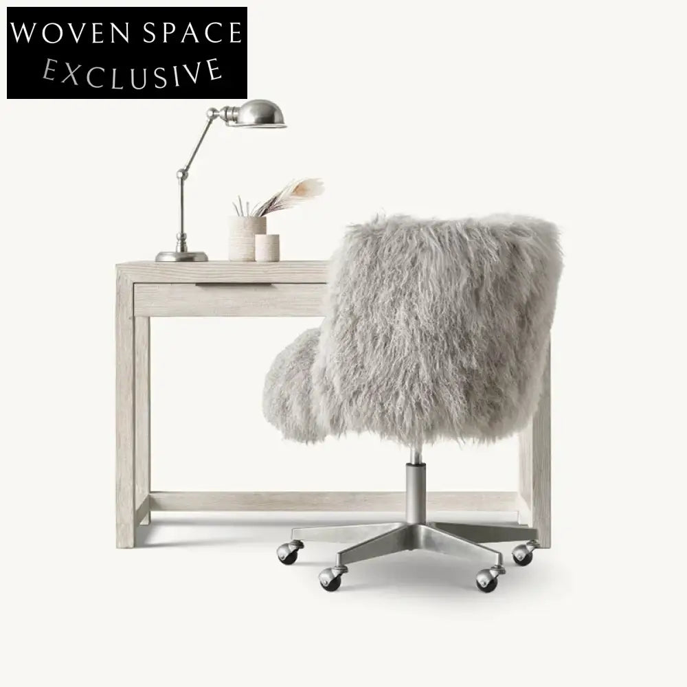 Minimalist Italian Style Solid Oak Wood Home Office Dressing Table Desk