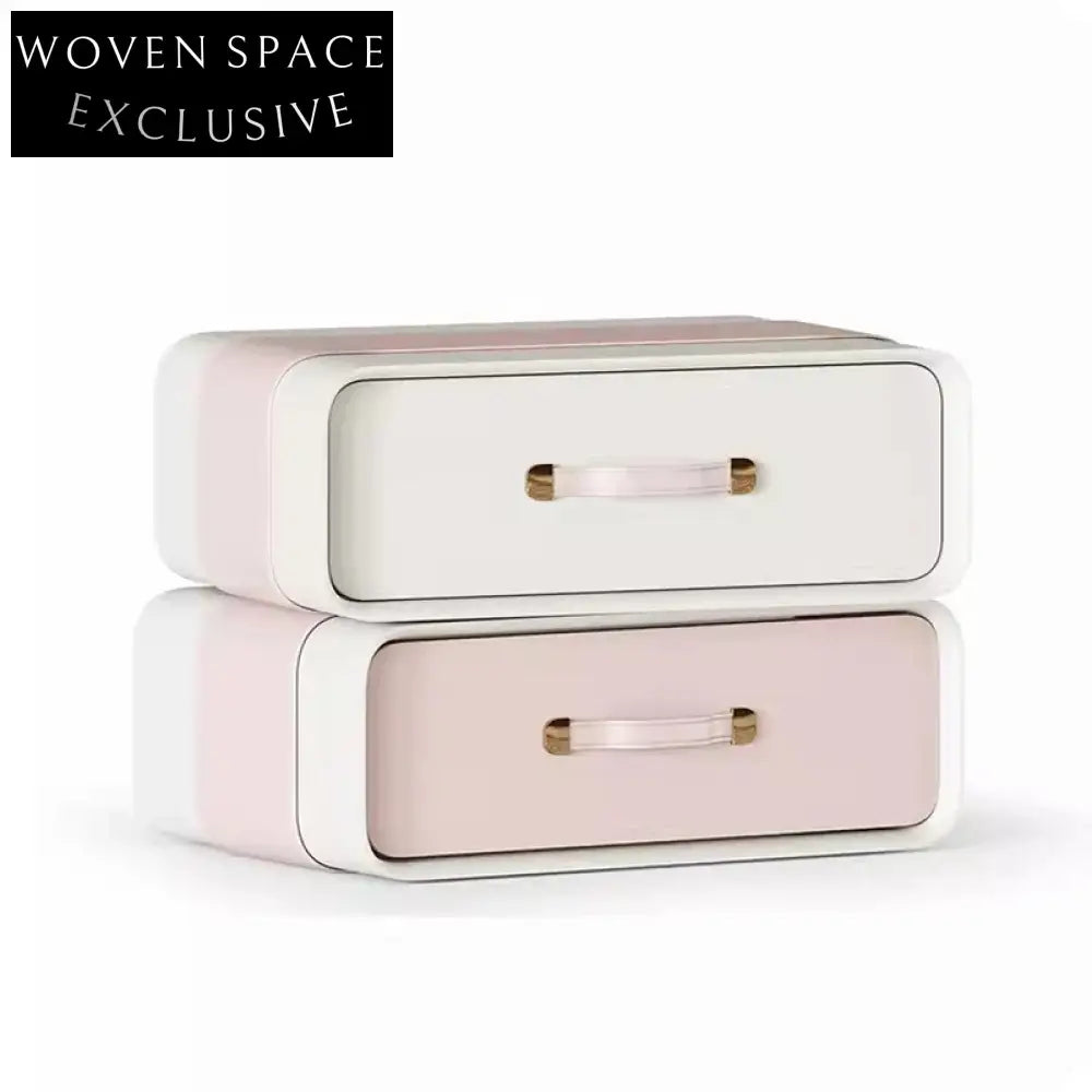 Minimalist Modern Storage Nightstand with Drawer - Wood Bedroom Side Table