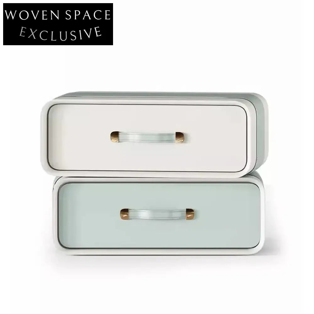 Minimalist Modern Storage Nightstand with Drawer - Wood Bedroom Side Table