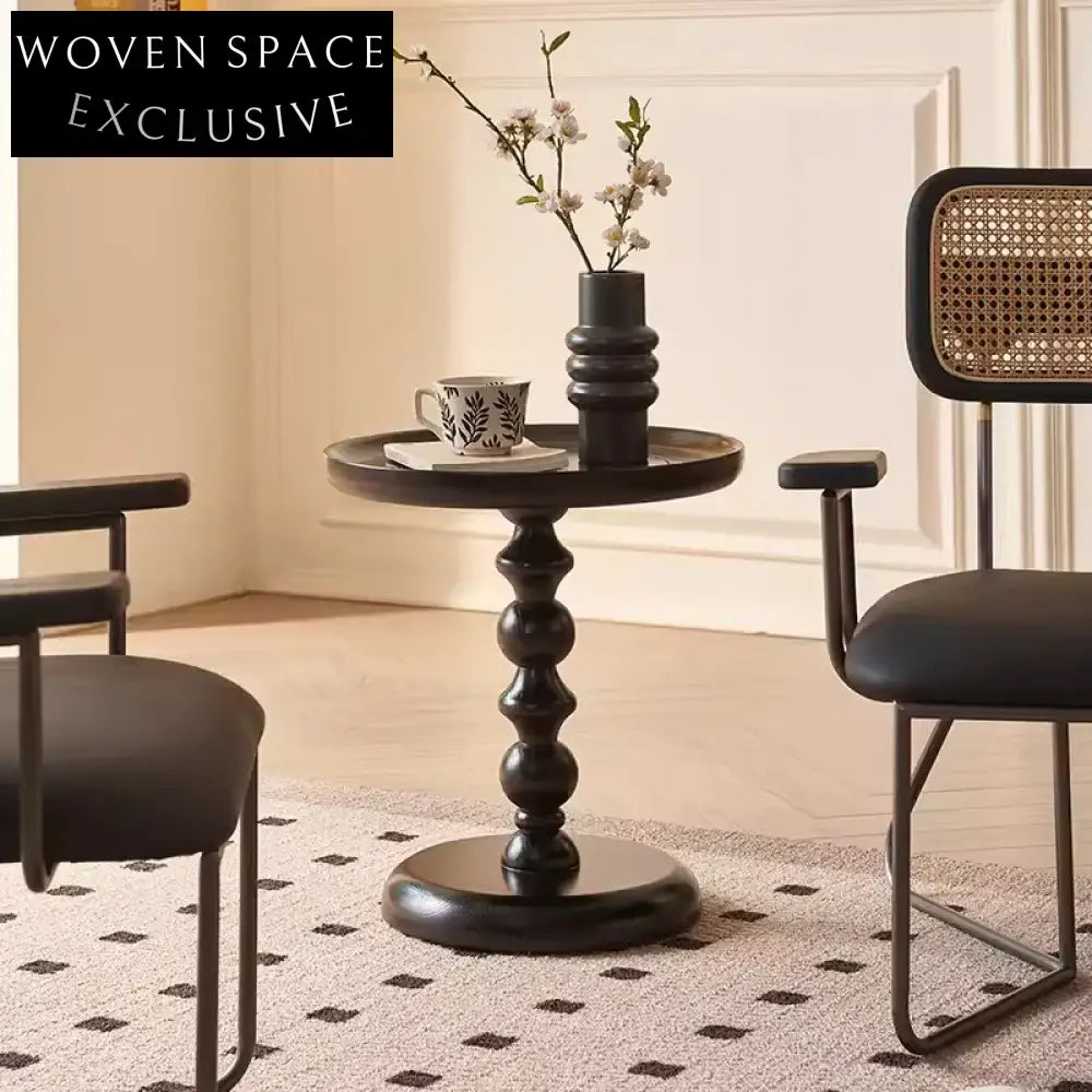 Minimalist Retro Natural Solid Wood Coffee Table for Modern Living Spaces