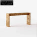 Minimalist Solid Burl Wood Console Table | Versatile Desk & TV Unit