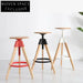 Minimalist Solid Wood Adjustable Height Round Bar Stool and Dining Chair