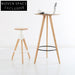 Minimalist Solid Wood Adjustable Height Round Bar Stool and Dining Chair