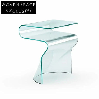 Minimalist Transparent Acrylic Glass Sofa Side Modern Unique Coffee Table
