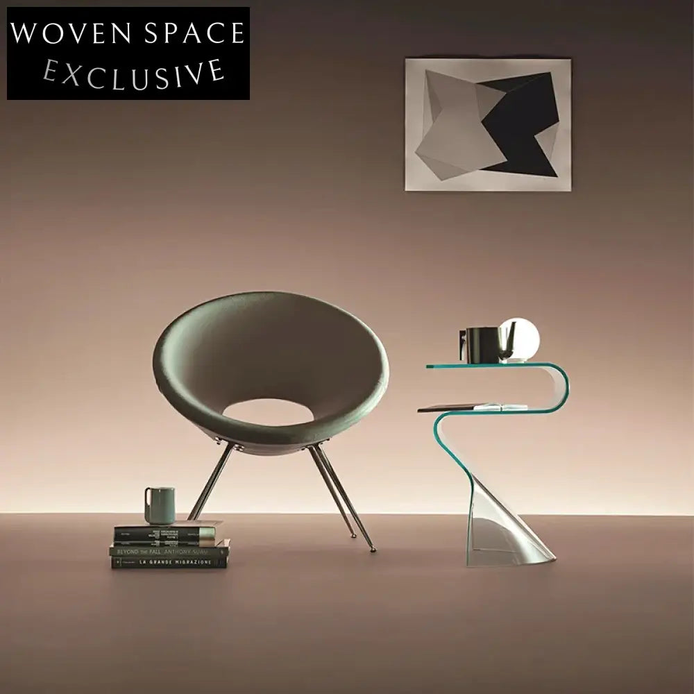 Minimalist Transparent Acrylic Glass Sofa Side Modern Unique Coffee Table