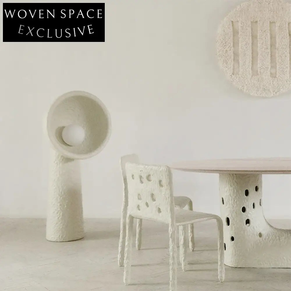 Minimalist Trumpet Shape Tall Floor Lamp with White Glass Shade