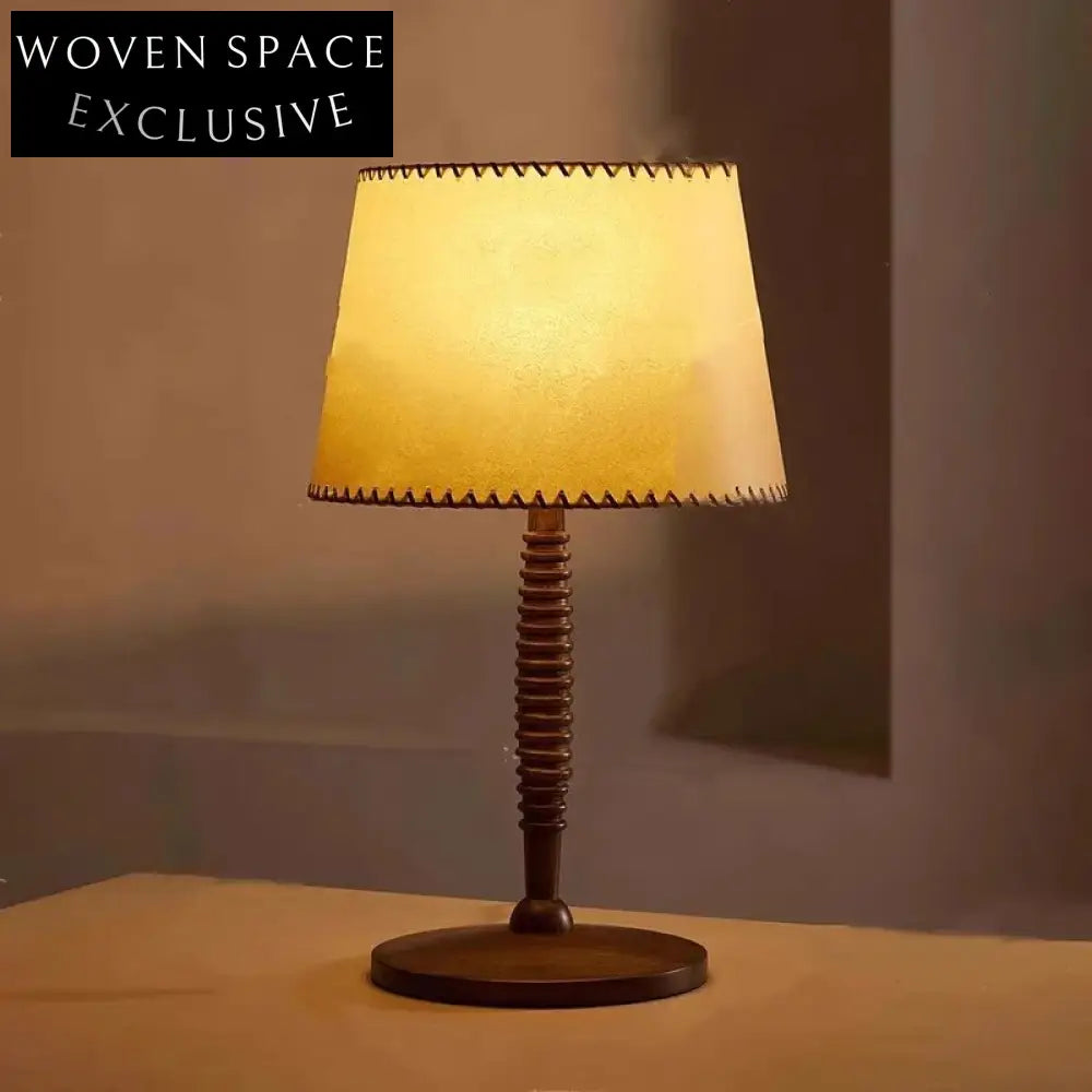 Minimalist Wabi-Sabi Natural Fabric Wood Floor Lamp