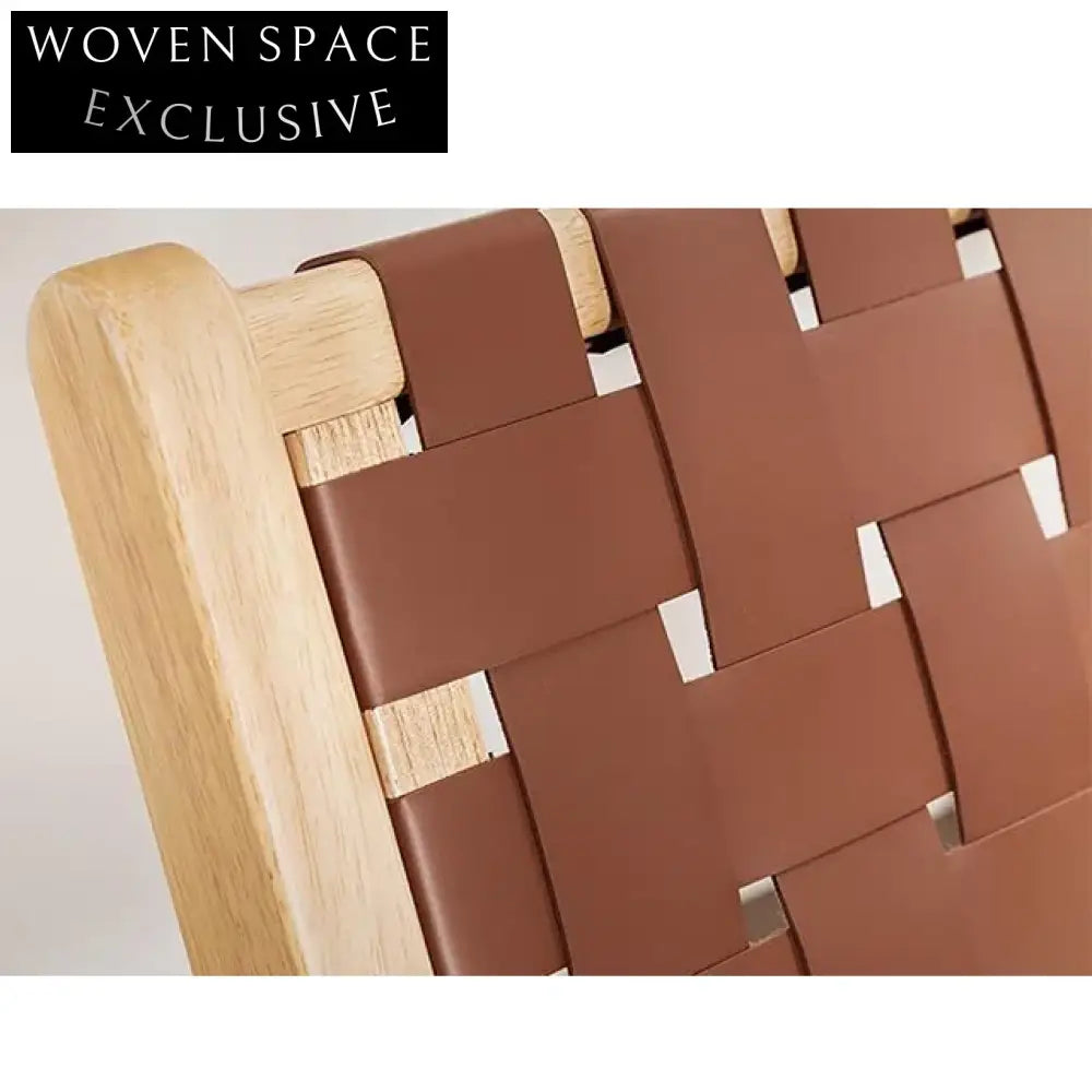 Minimalist Wabi Sabi Solid Ash Wood Indoor Lounge Chair