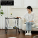 Modern 2-Tier Rolling Metal Storage Trolley, Sofa Side Table Organizer Rack