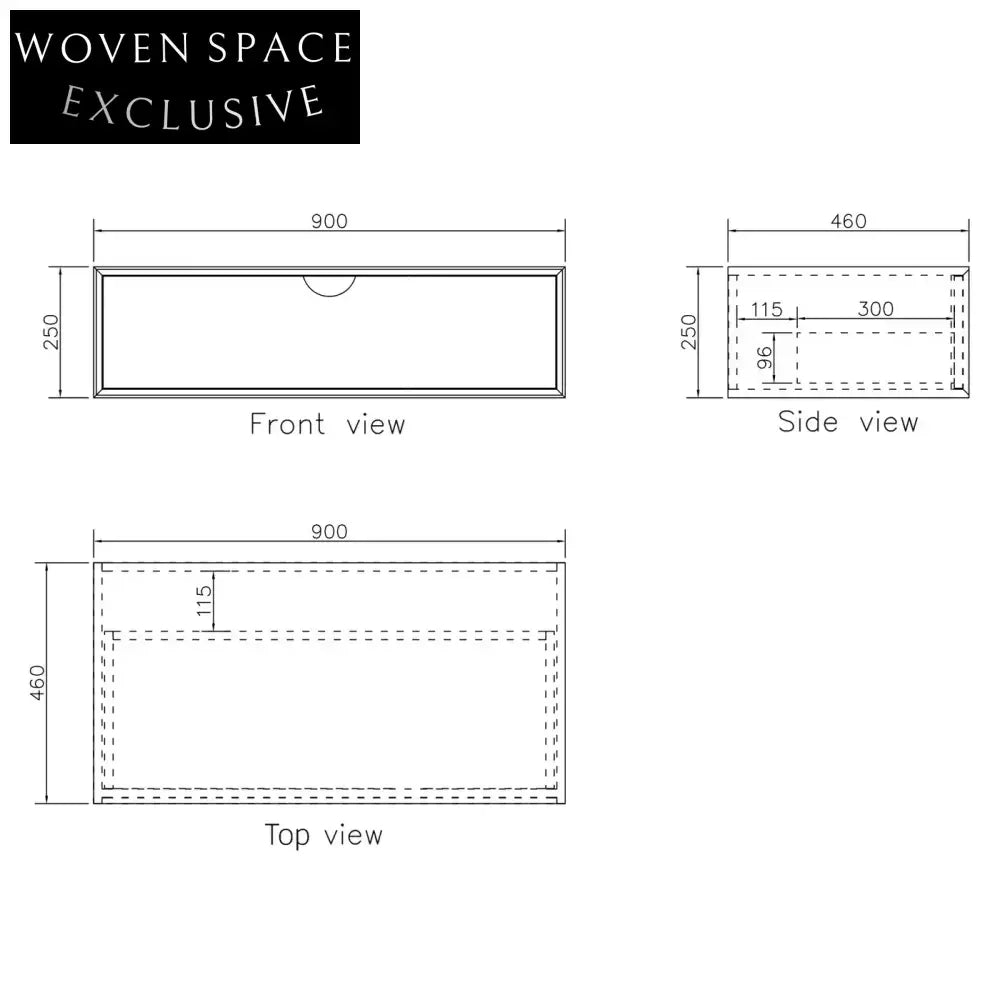 Modern 35-Inch Wall-Mounted Single Sink Bathroom Vanity Cabinet Set