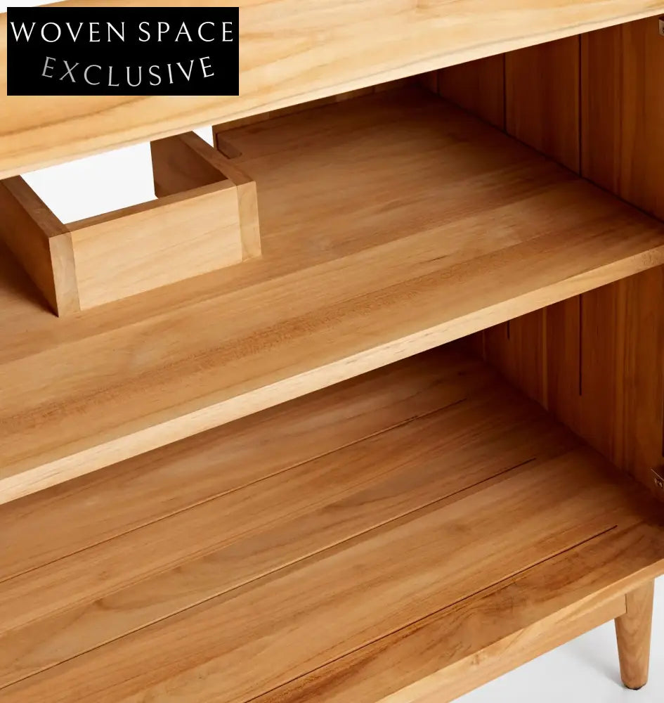 Modern 36-Inch Waterproof Rectangle Brown Walnut Bathroom Vanity Cabinet