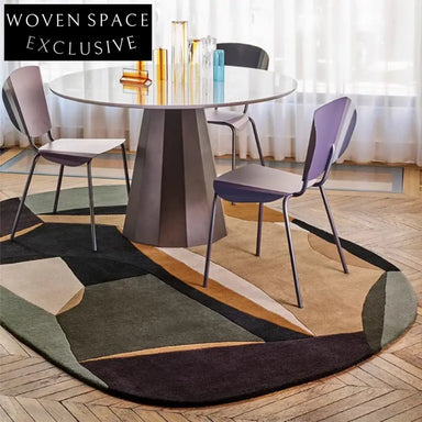 Modern 3D Special-Shaped Italian Vintage Handmade Polyester Area Rug Home Decor