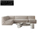 Modern 7-Seater Sectional Fabric Sofa Set, L-Shaped Low Arm Leisure Couch