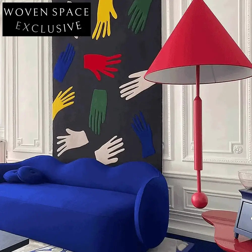 Modern Abstract Area Rug for Living Room, Bedroom, Hand-Tufted Polyester Carpet