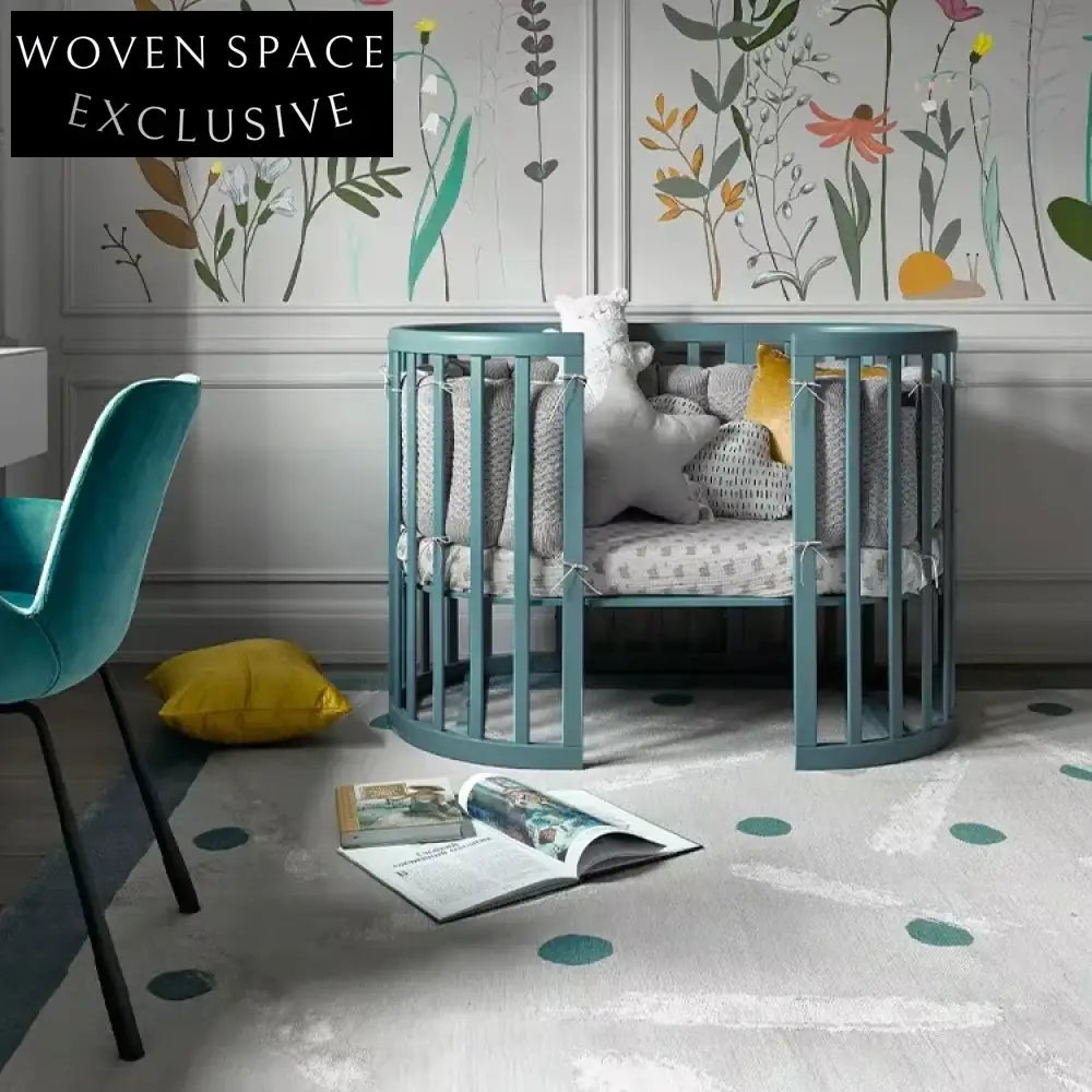 Modern Abstract Cream Hand-Tufted Polyester Area Rug for Living Room Decor