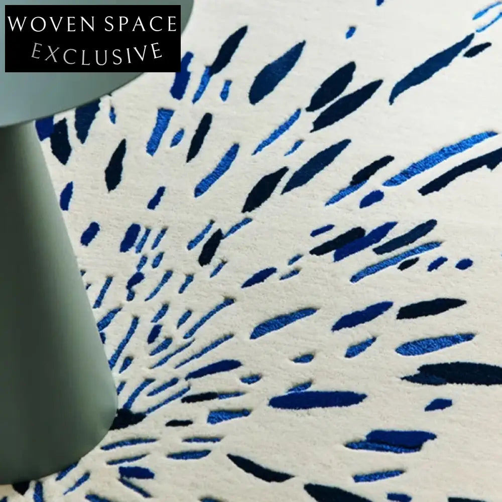 Modern Abstract Dot Design Handmade Area Rug for Living Room