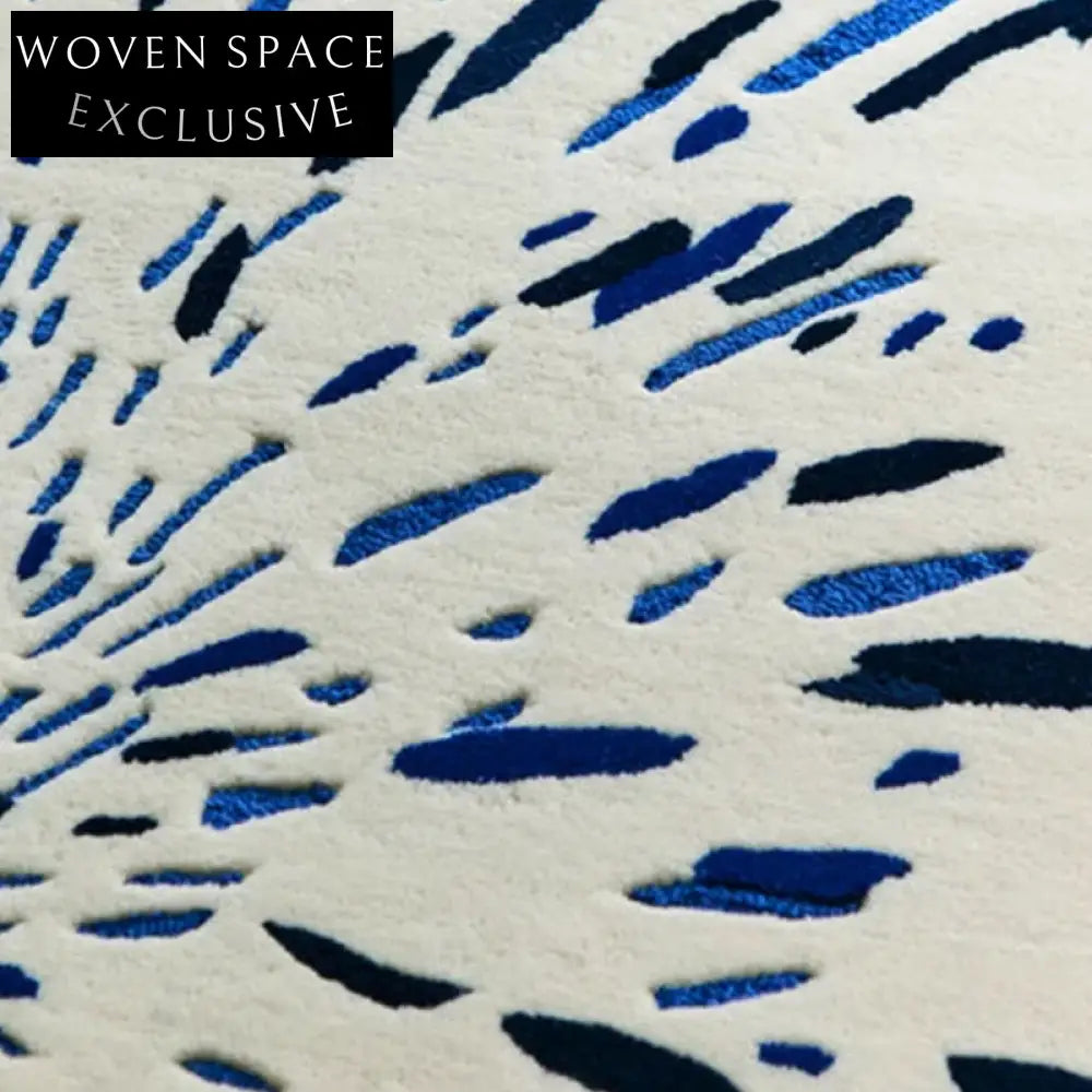 Modern Abstract Dot Design Handmade Area Rug for Living Room