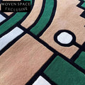 Modern Abstract Handmade Polyester Area Rug for Living Room Bedroom Decor