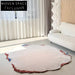 Modern Abstract Handmade Polyester Irregular Area Rug for Living Room Bedroom