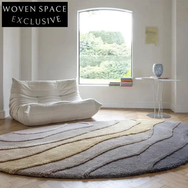 Modern Abstract Irregular Area Rug for Living Room Bedroom Decor Polyester Carpet