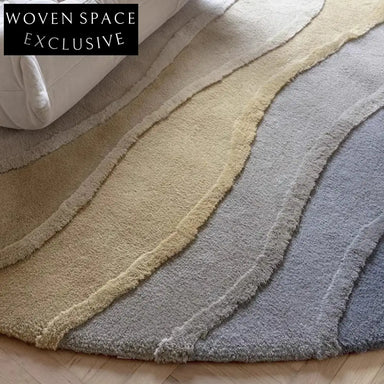 Modern Abstract Irregular Area Rug for Living Room Bedroom Decor Polyester Carpet