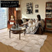 Modern Abstract Pattern Silk Milk-Blend Bedroom Area Rug for Home Decor