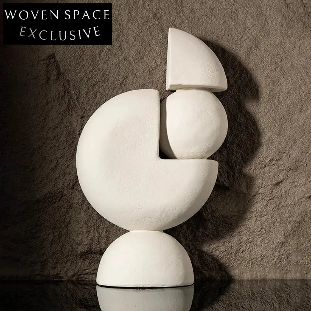 Modern Abstract Resin Sculpture Decor: Elegant Art Deco Home Living Room Ornament