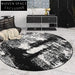 Modern Abstract Round Diatom Fiber Waterproof Stain-Resistant Living Room Carpet