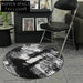 Modern Abstract Round Diatom Fiber Waterproof Stain-Resistant Living Room Carpet