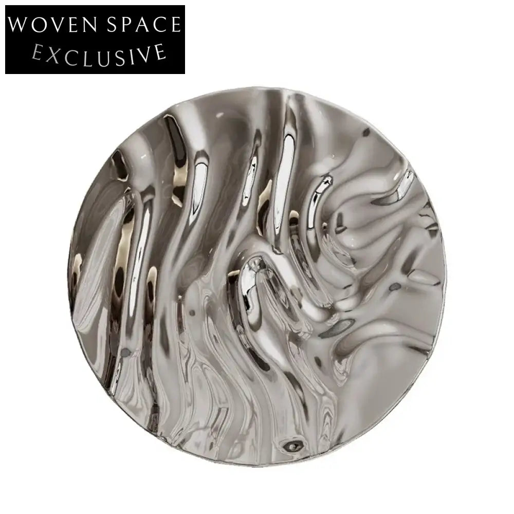Modern Abstract Stainless Steel Wall Art Decor for Living Room Dining