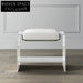 Modern Acrylic Base Fabric Seat Bench for Entryway and Dressing Room