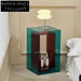 Modern Acrylic Clear Sofa Side Table with Storage, Elegant Living Room Furniture
