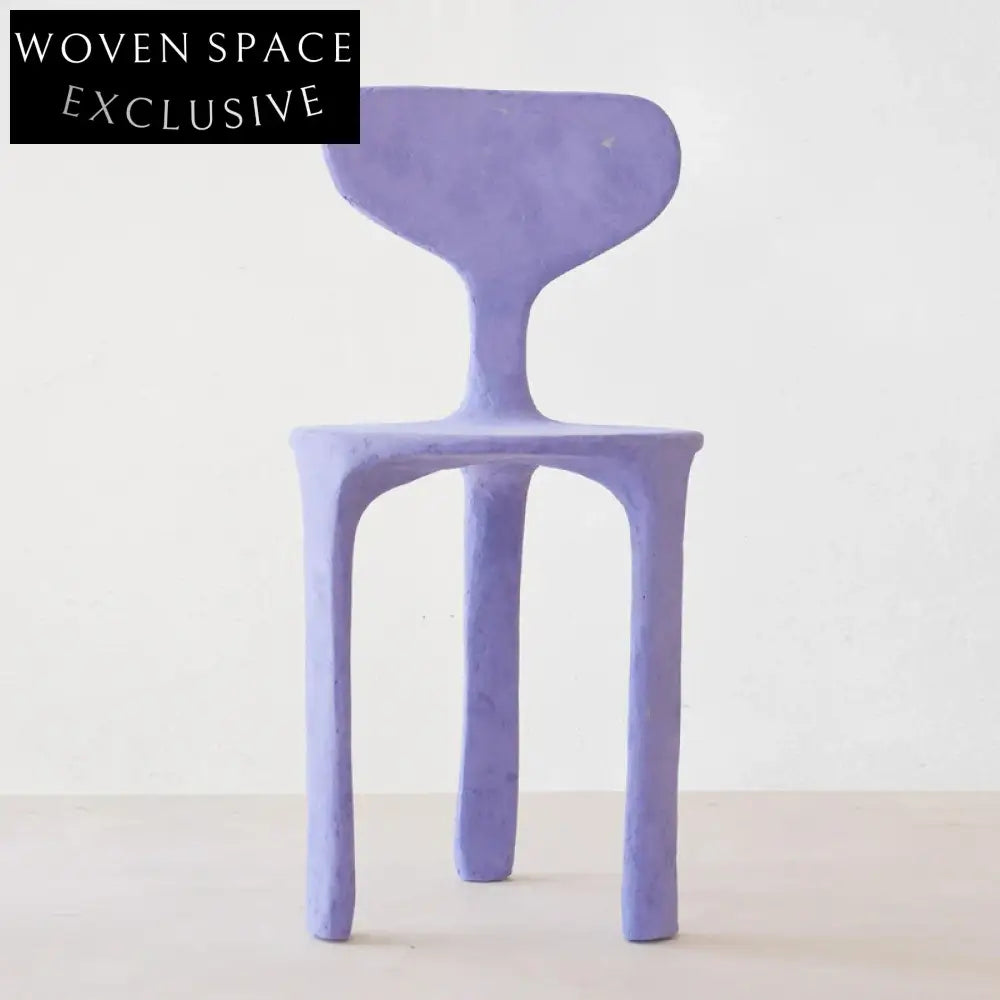 Modern Acrylic Dining Chair with Curved Backrest - Transparent, Pink, Purple