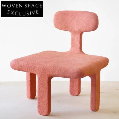 Modern Acrylic Dining Chair with Curved Backrest - Transparent, Pink, Purple