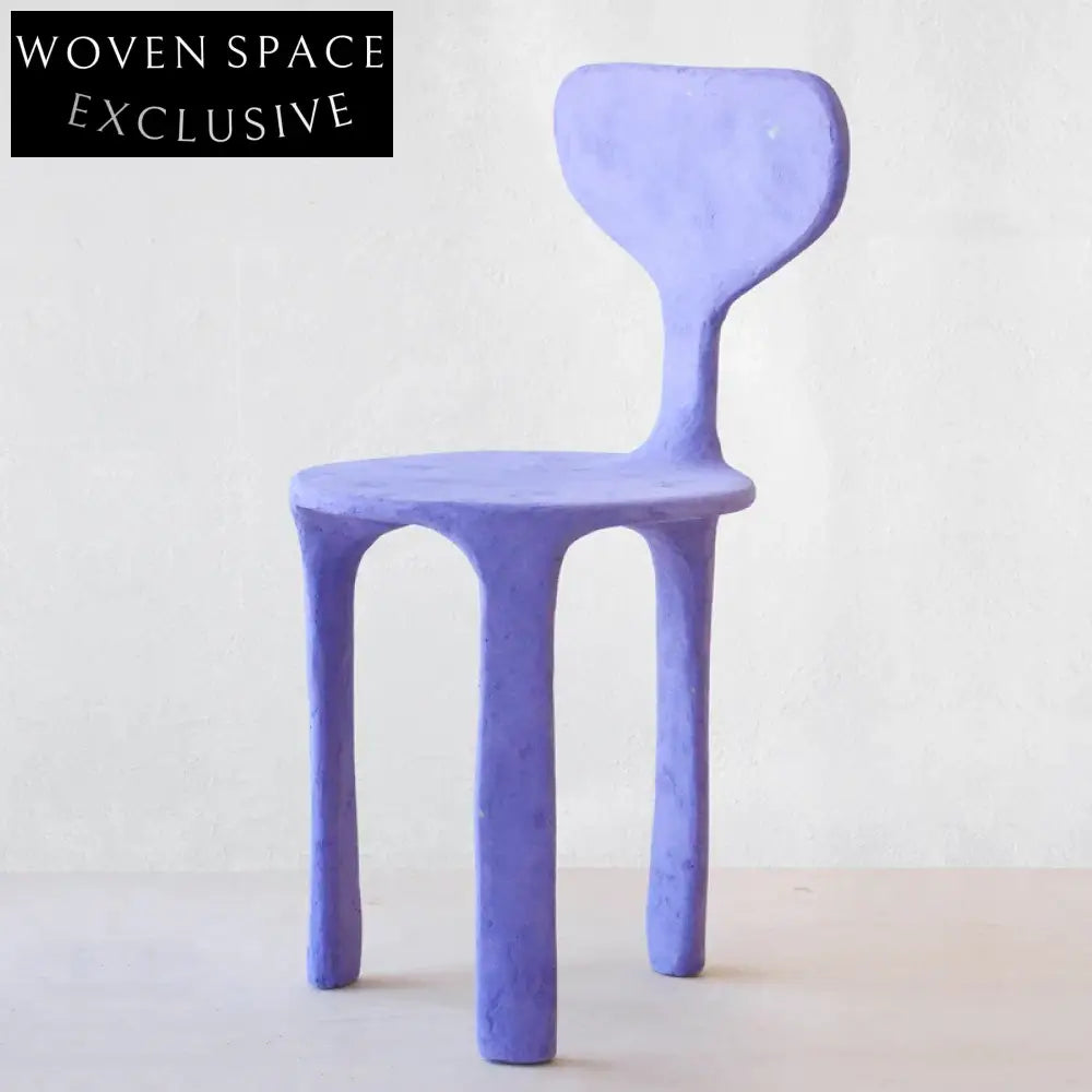 Modern Acrylic Dining Chair with Curved Backrest - Transparent, Pink, Purple