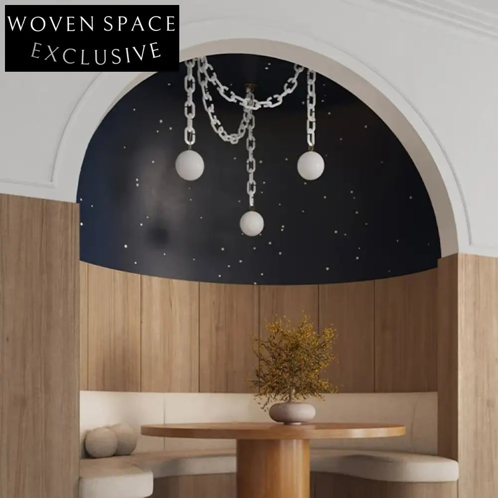 Modern Acrylic LED Light Chain Chandelier for Dining Living Room Pendant Light