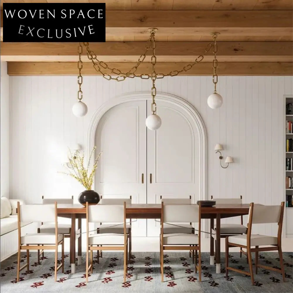 Modern Acrylic LED Light Chain Chandelier for Dining Living Room Pendant Light