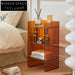 Modern Acrylic Living Room Side Table, Durable Plastic Storage Rack Organizer